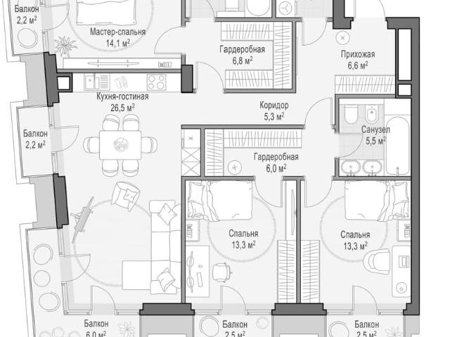Квартира продажа в Пресненский район, Москва
