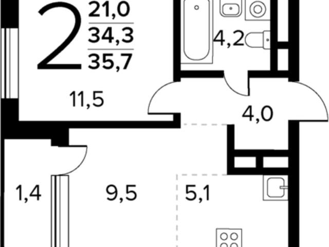 Квартира продажа в район Троицк, Центральный федеральный округ