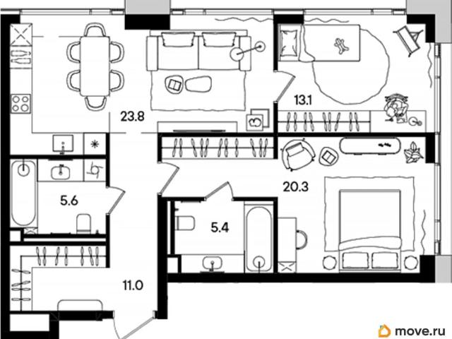 Квартира продажа в Обручевский район, Москва