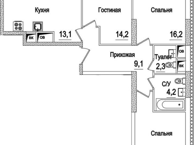 Квартира продажа в ЖК «Рассказово», район Внуково