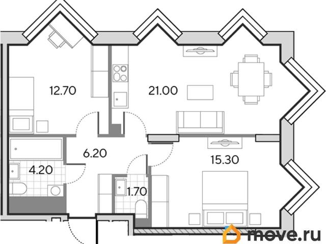 Квартира продажа в район Москворечье-Сабурово, Москва