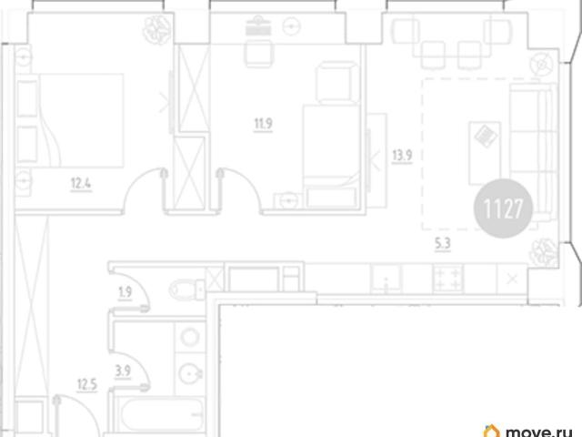 Квартира продажа в район Марфино, Москва