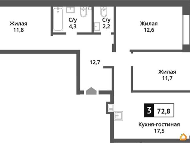 Квартира продажа в Красногорск, Кабардино-Балкарская Республика