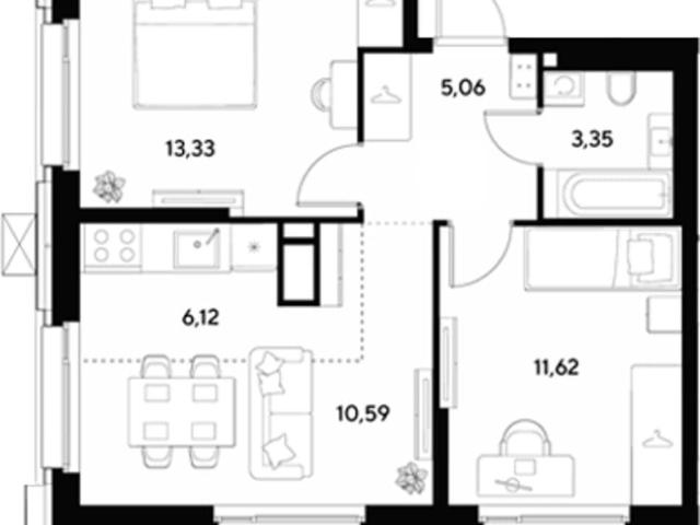 Квартира продажа в 6-й микрорайон, Реутов