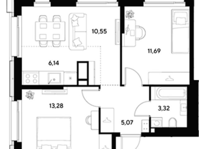 Квартира продажа в 6-й микрорайон, Реутов