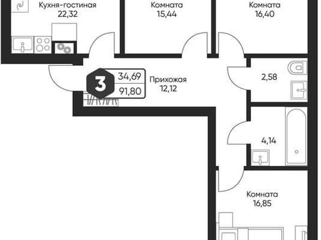 Квартира продажа в Озерецкое, Кабардино-Балкарская Республика