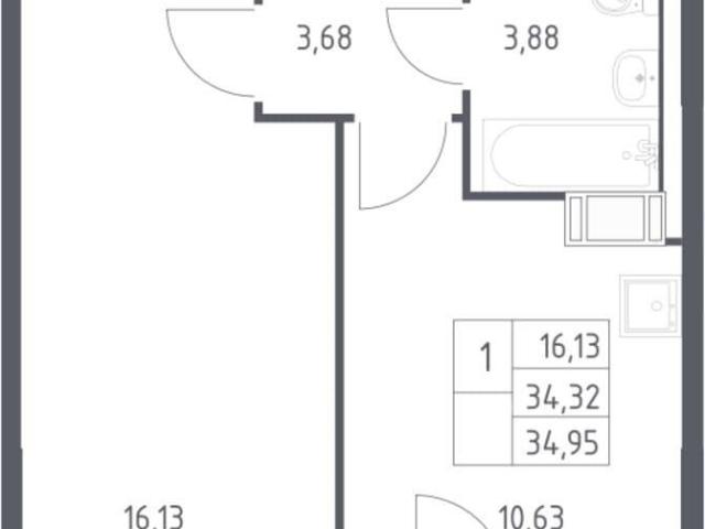 Квартира продажа в Жилой комплекс «Томилино Парк», Мирный