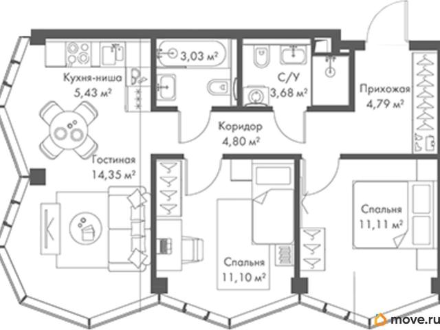 Квартира продажа в Алексеевский район, Москва