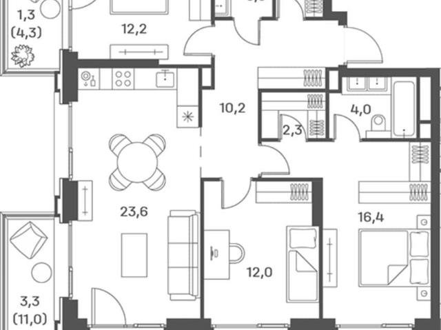 Квартира продажа в район Печатники, Москва