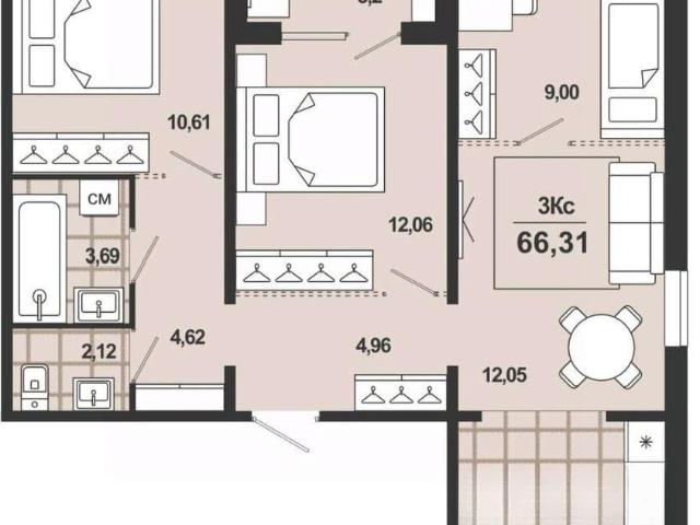 Квартира продажа в Новоалтайск, Алтайский Край