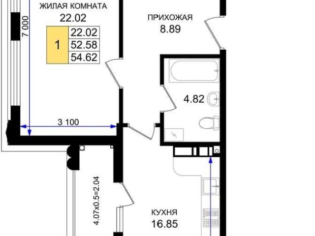 Квартира продажа в Мысхако С, Краснодарский Край