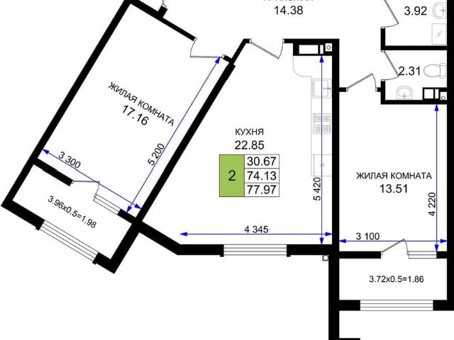 Квартира продажа в Приморский район, Мысхако