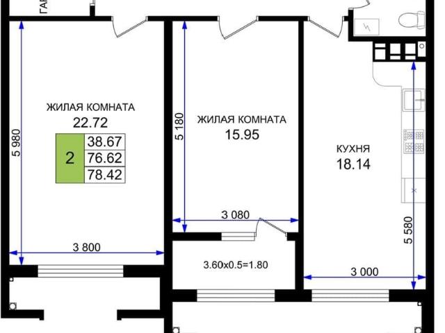 Квартира продажа в Мысхако С, Краснодарский Край