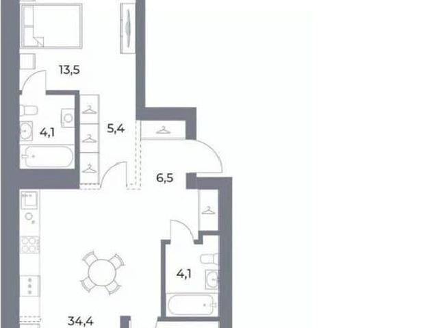 Квартира продажа в Железнодорожный район, городской округ Новосибирск