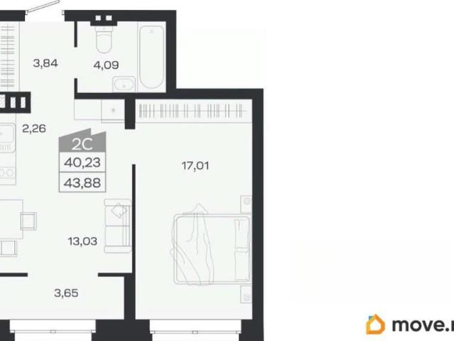 Квартира продажа в Город-парк «Ясный берег», городской округ Новосибирск