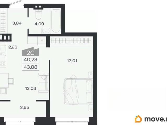 Квартира продажа в Город-парк «Ясный берег», городской округ Новосибирск