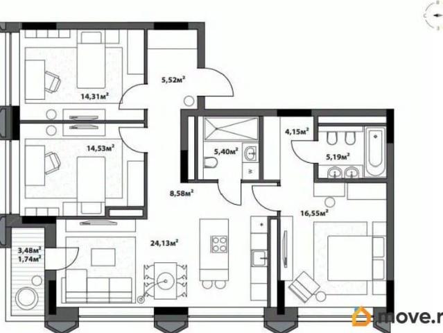 Квартира продажа в Центральный АО, Омская область