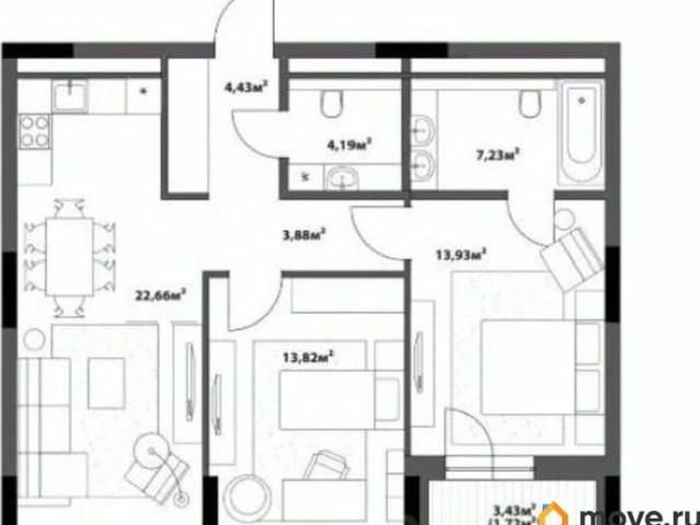 Квартира продажа в Центральный АО, Омская область