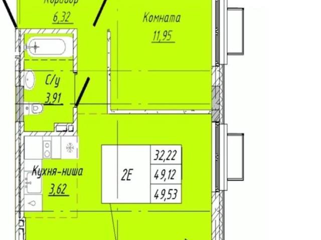 Квартира продажа в Центральный АО, Омская область