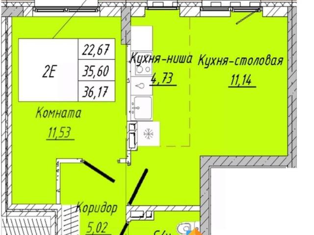 Квартира продажа в Центральный АО, Омская область