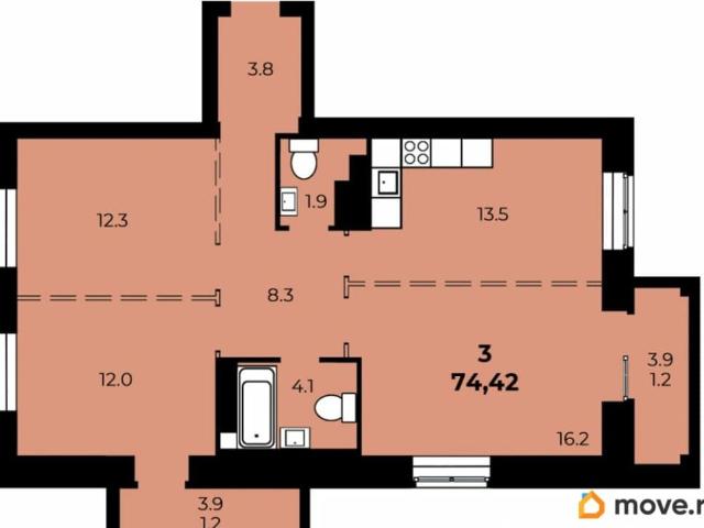 Квартира продажа в Центральный АО, Омск