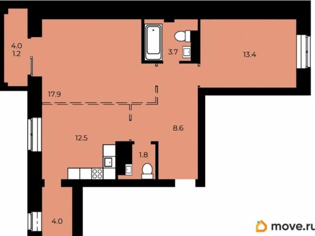 Квартира продажа в Центральный АО, Омск