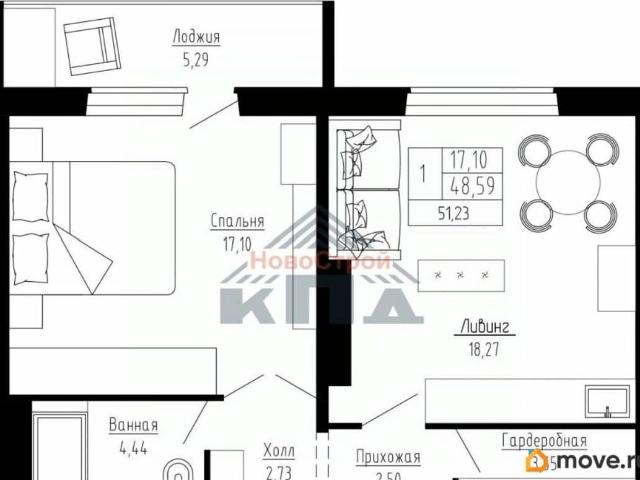 Квартира продажа в Центральный АО, Омская область