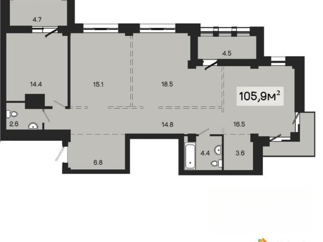 Квартира продажа в Центральный АО, Омская область