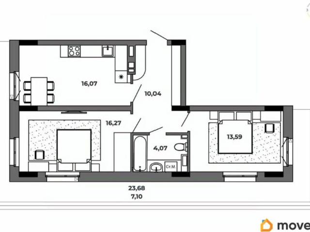 Квартира продажа в Центральный АО, Омская область