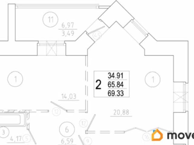 Квартира продажа в Центральный АО, Омская область
