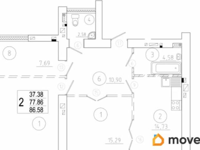 Квартира продажа в Центральный АО, Омская область