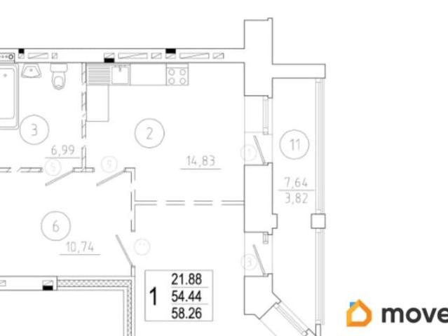 Квартира продажа в Центральный АО, Омская область