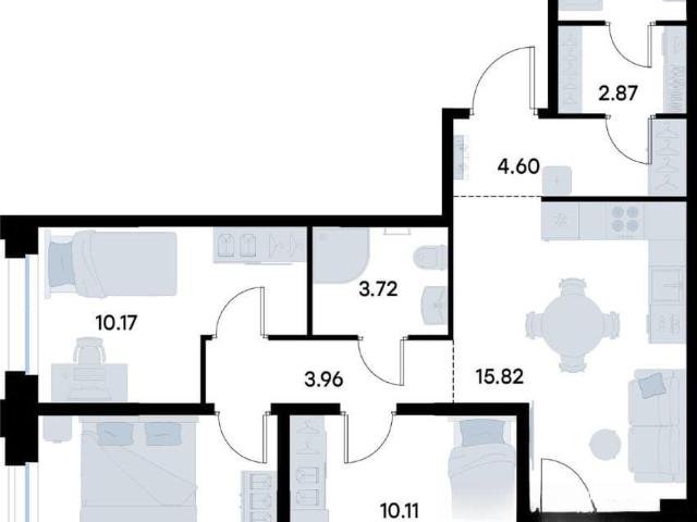 Квартира продажа в Советский административный округ, городской округ Омск