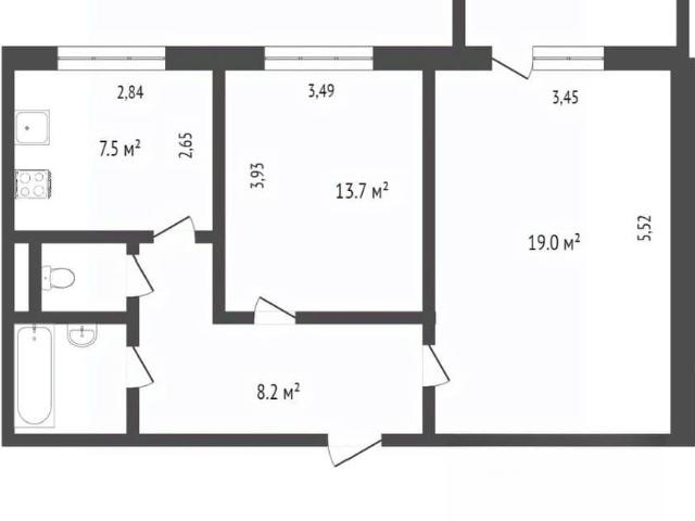 Квартира продажа в микрорайон 1-й Кирпичный, городской округ Омск