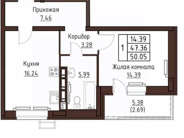 Квартира продажа в Заводской район, городской округ Орёл