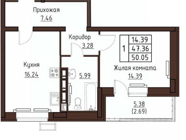 Квартира продажа в Заводской район, городской округ Орёл