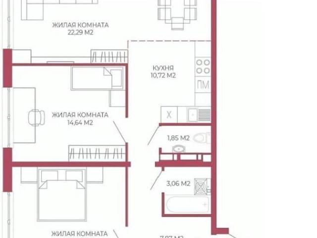 Квартира продажа в Октябрьский район, городской округ Пенза