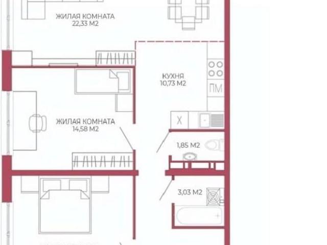 Квартира продажа в Октябрьский район, городской округ Пенза