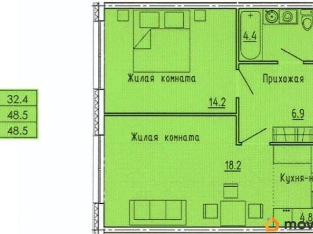 Квартира продажа в Октябрьский район, городской округ Пенза