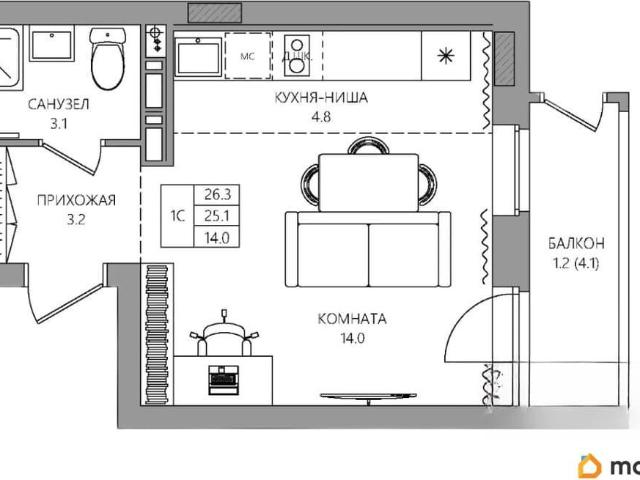 Квартира продажа в Индустриальный район, Пермь