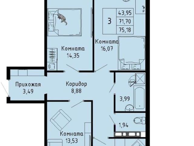 Квартира продажа в Пермь, Пермский Край