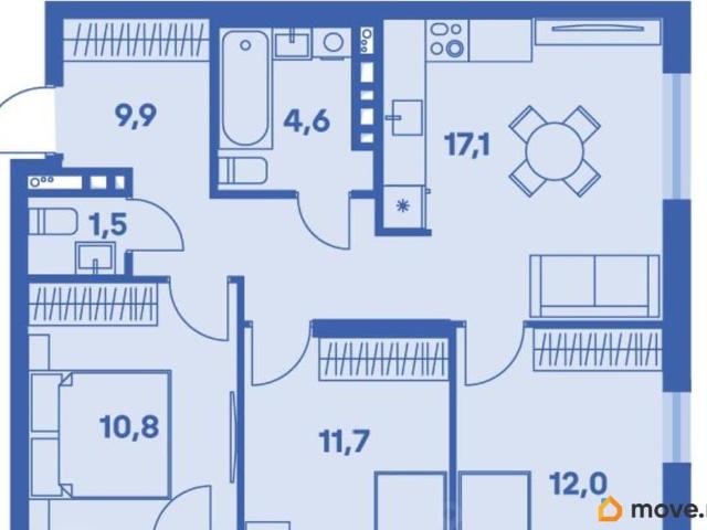 Квартира продажа в Индустриальный район, Пермь
