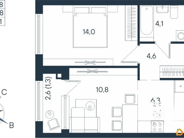 Квартира продажа в Индустриальный район, Пермь