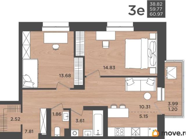 Квартира продажа в Индустриальный район, Пермь