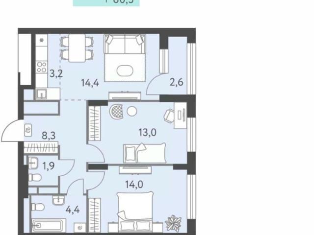 Квартира продажа в Индустриальный район, Пермь