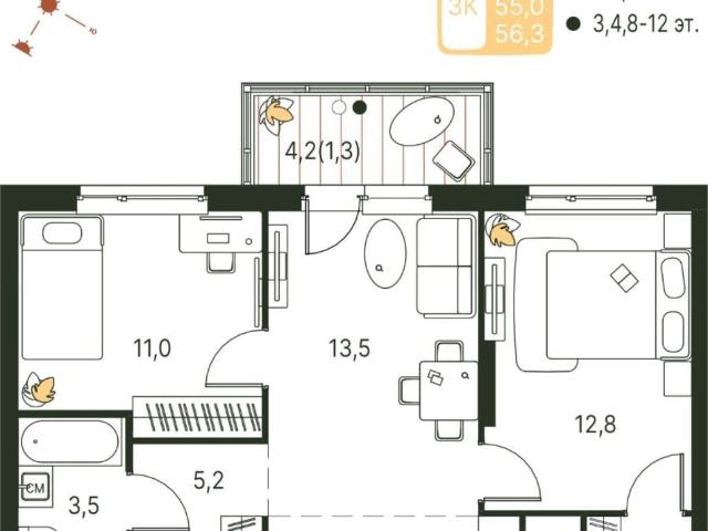 Квартира продажа в Мотовилихинский район, Пермь