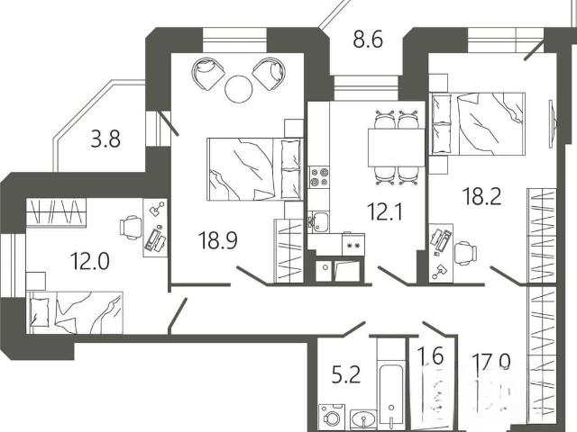Квартира продажа в Подольск, Кабардино-Балкарская Республика