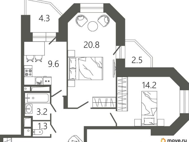 Квартира продажа в Подольск, Кабардино-Балкарская Республика