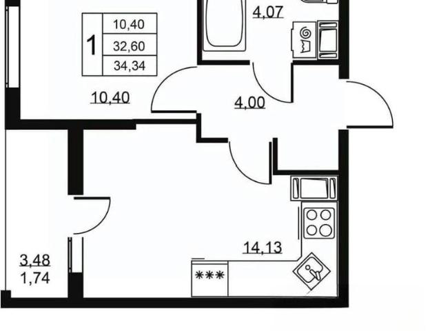 Квартира продажа в Бугры, Ленинградская область