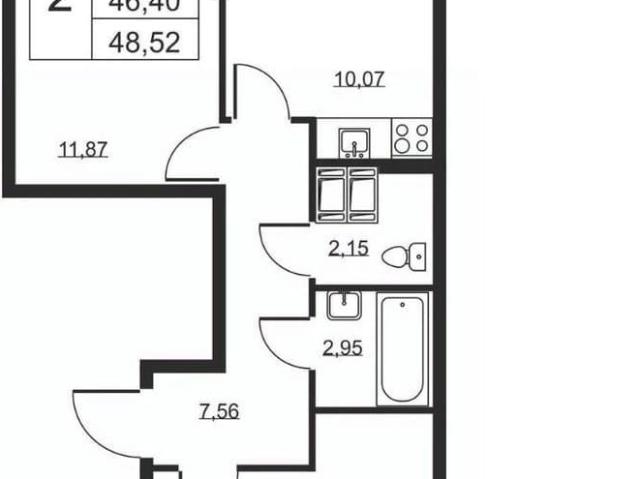 Квартира продажа в Бугры, Ленинградская область